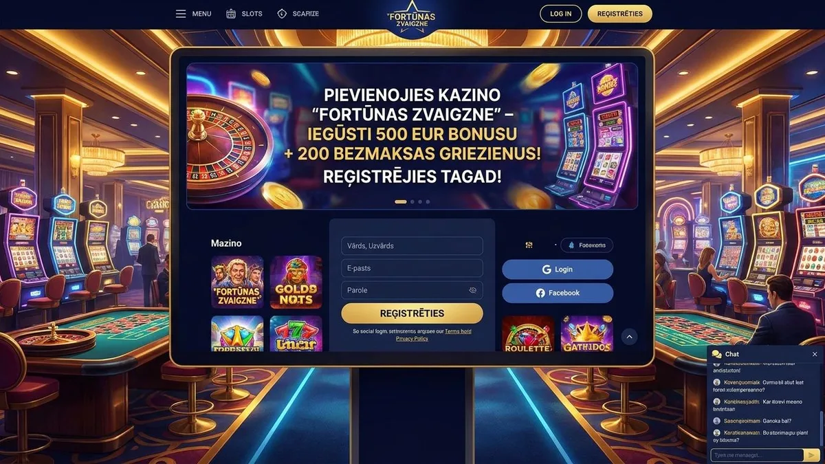 Reģistrācija ar bonusu